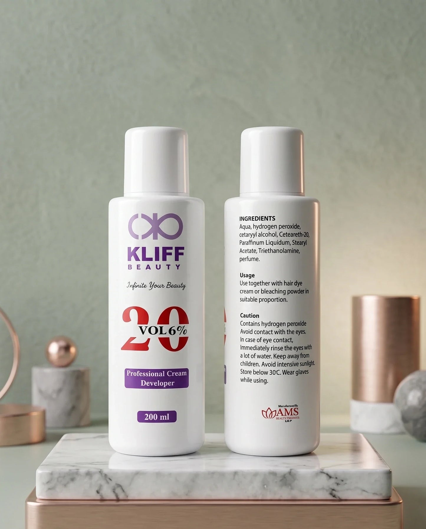 KLIFF Beauty 20 Volume (6%) Professional Crème Developer