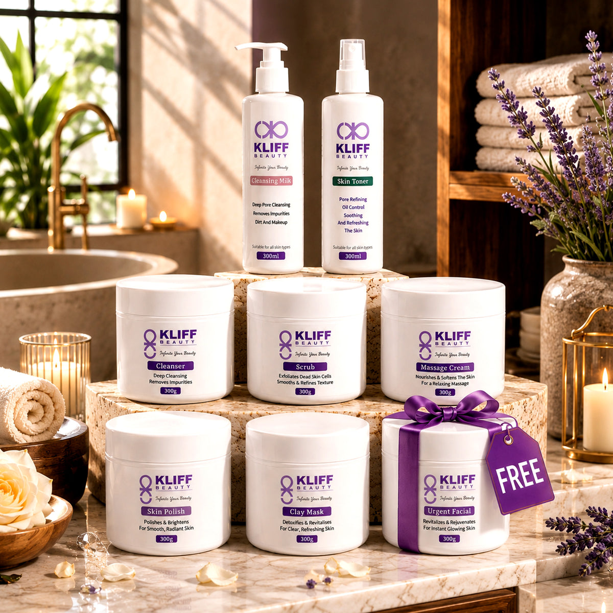 Professional Facial Care — Complete Bundle | 7 Products + 1 FREE