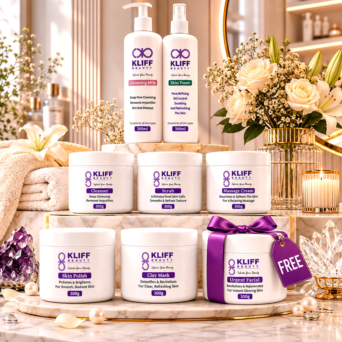 Professional Facial Care — Complete Bundle | 7 Products + 1 FREE