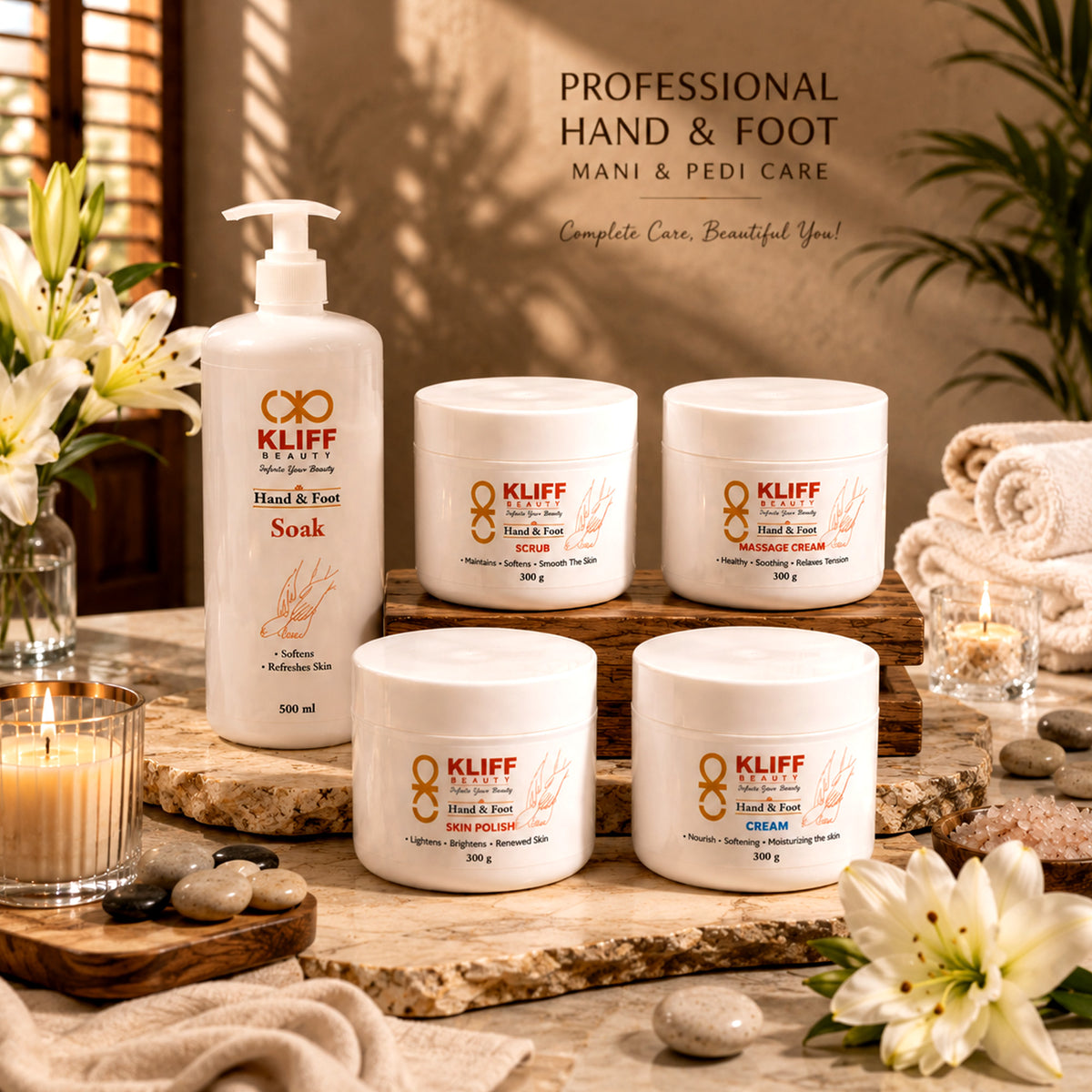Professional Hand & Foot Mani & Pedi — Large Care Bundle