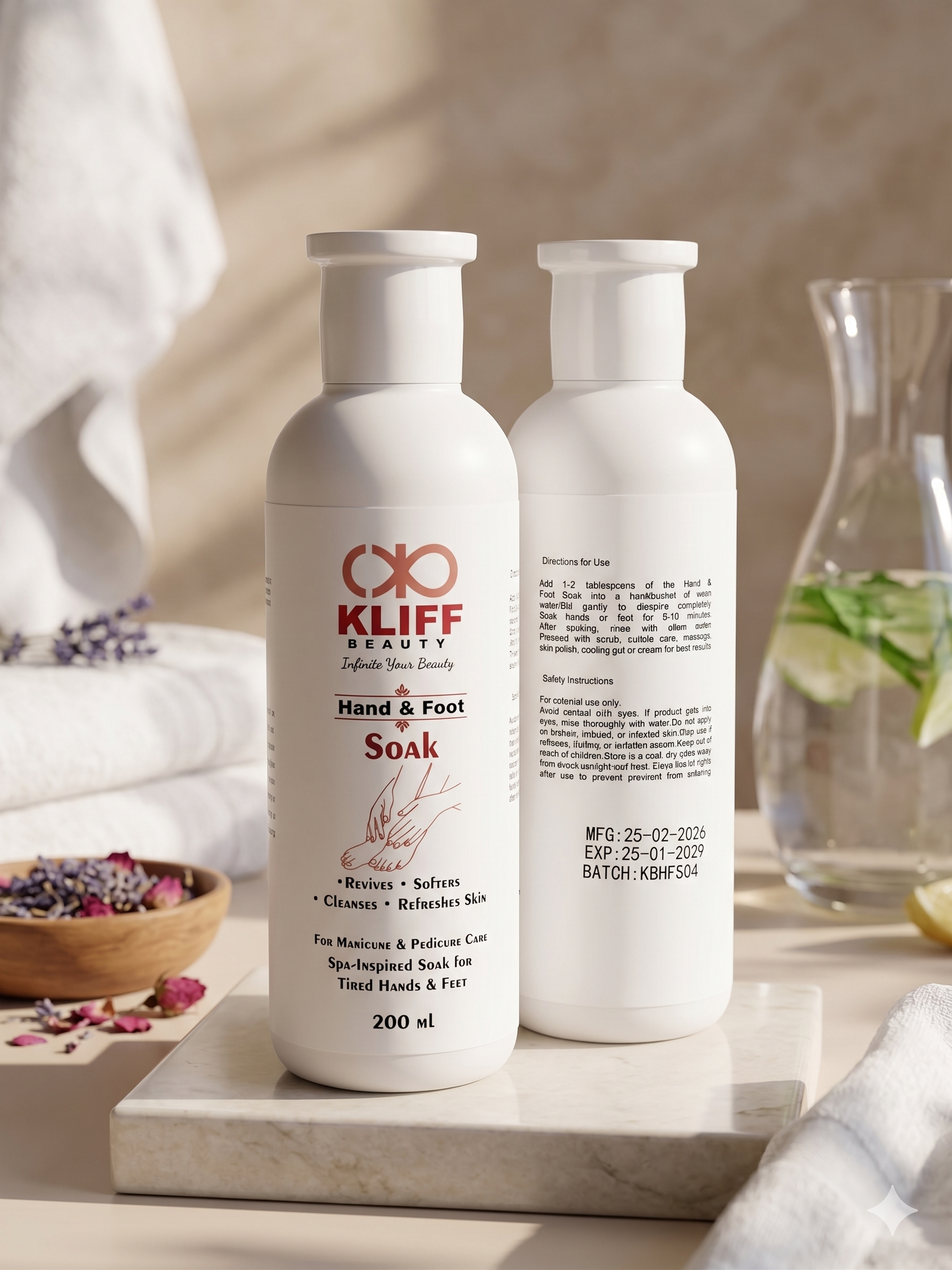 Kliff Beauty Hand & Foot Soak